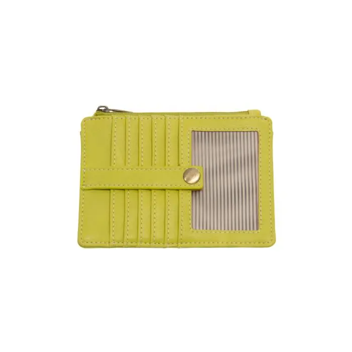 Vegan Leather Penny Mini Wallet - Citrus