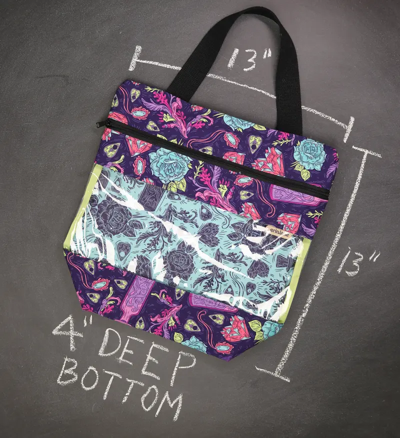 View Ewe Tote Bag in Cursed Hearts
