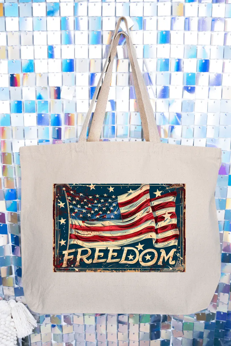 Vintage Valor Canvas Jumbo Tote