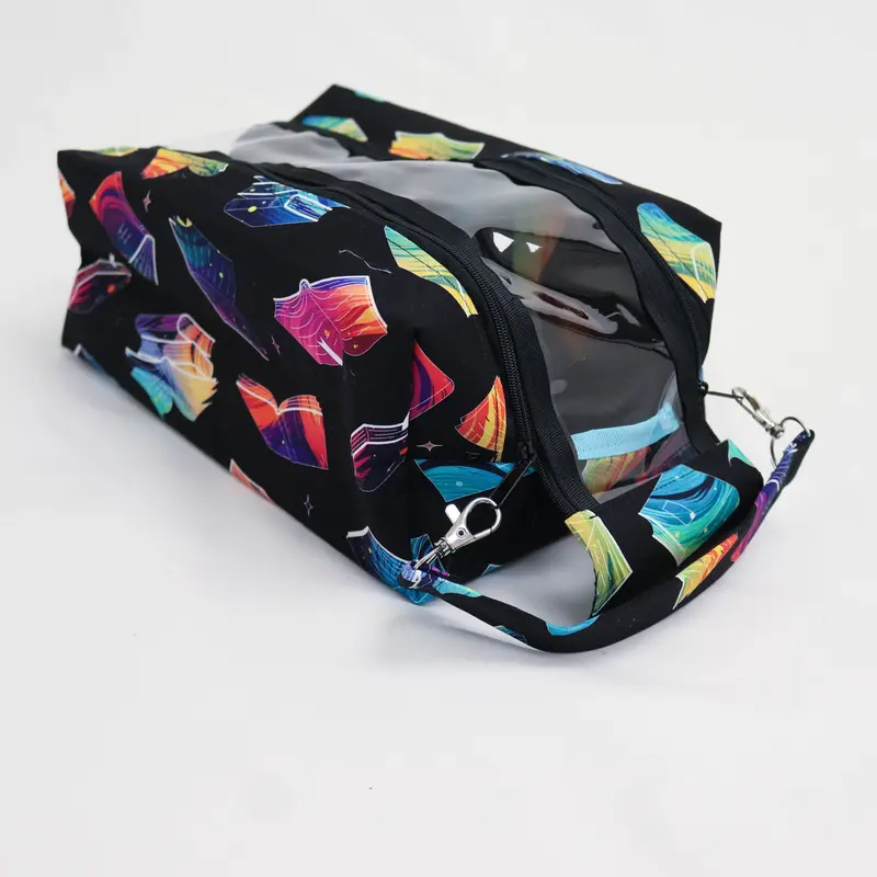 Vintage View Boxy Project Bag in Ink and Ether