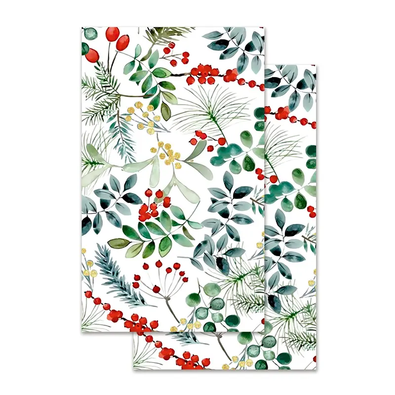 VivaStyle Festive Foliage Kitchen Towel