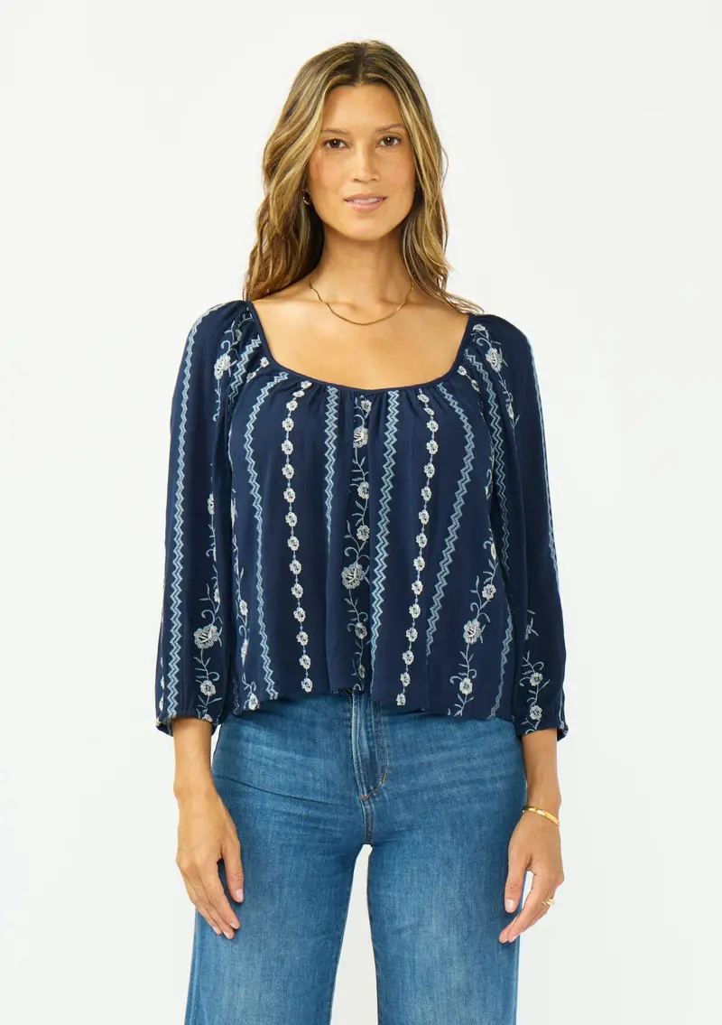 Vivian Embroidered Blouse