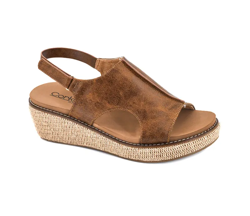 Volta II Chestnut 2 Wedges by Corkys