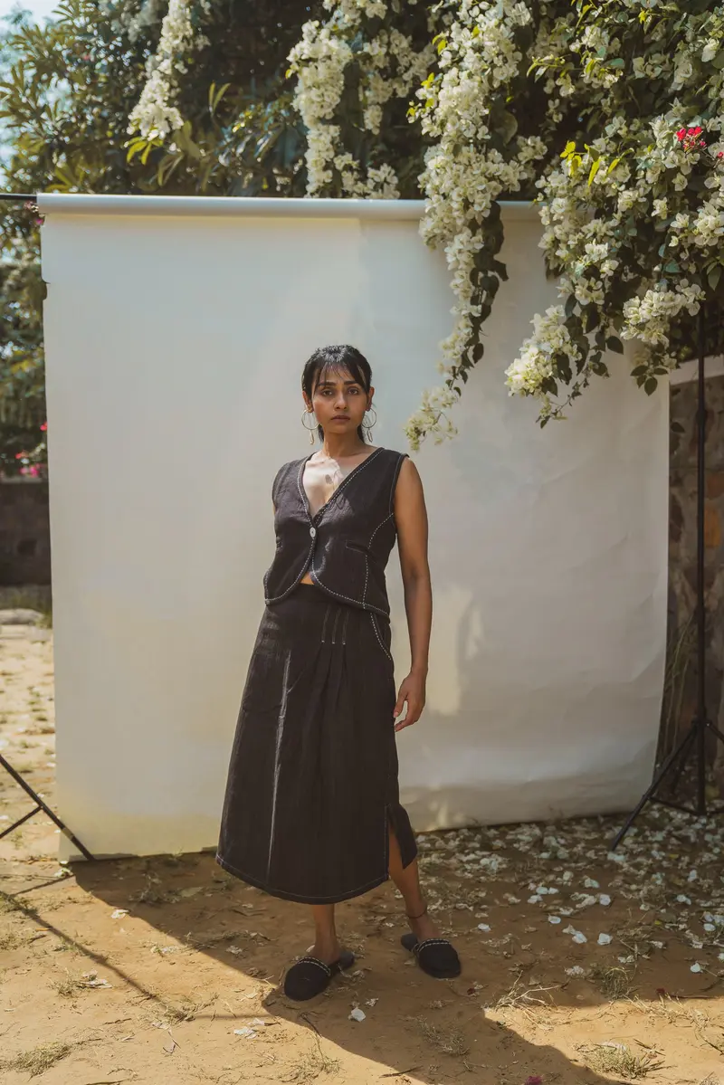 Waistcoat & Long Skirt