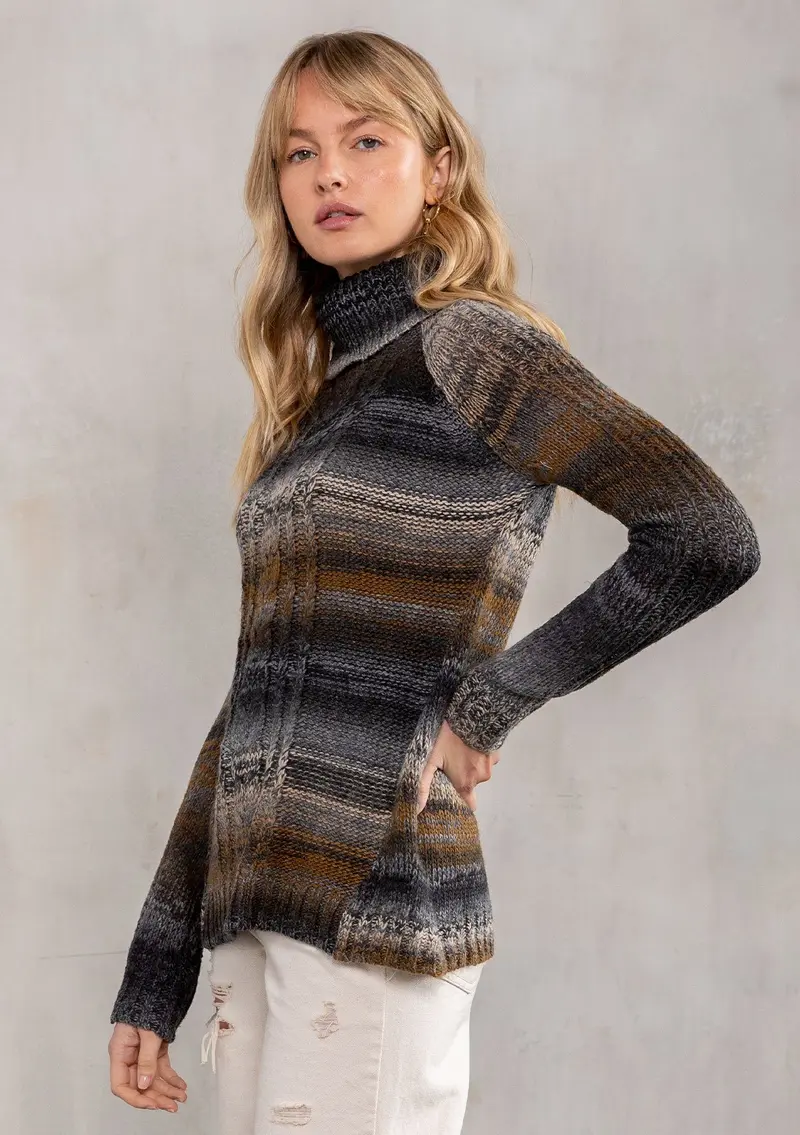 Walk The Trail Striped Sweater