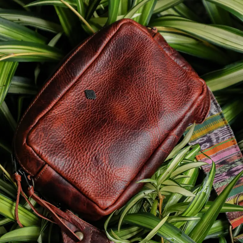 WANDER CROSSBODY BAG + STRAP SET - FULL LEATHER - COPPER