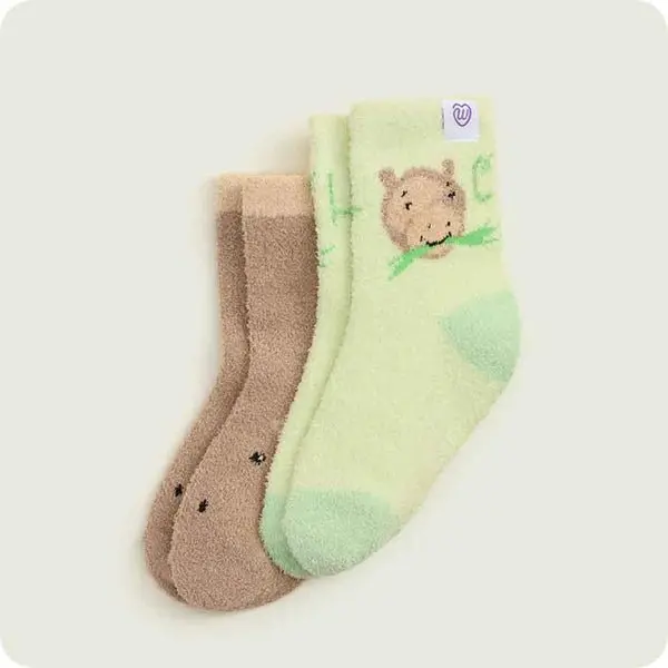 Warmies Capybara Crew Sock Set – Cozy Cute