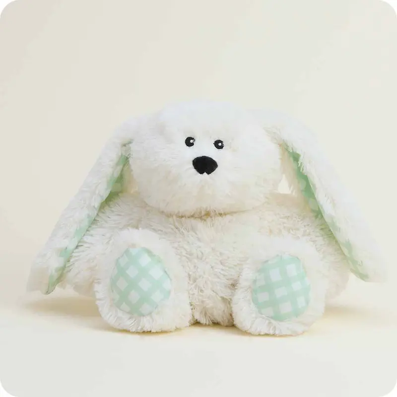 Warmies Cream Bunny with Gingham Ears