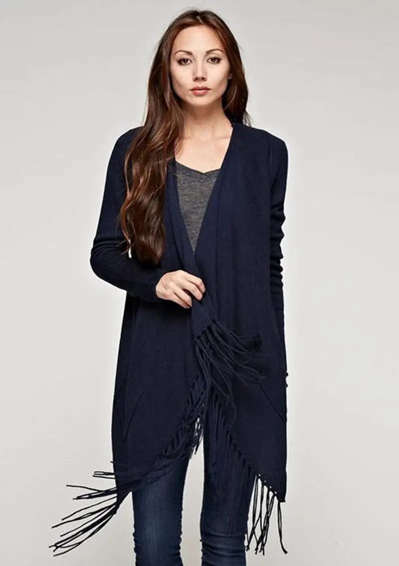 Waterfall Fringed Cardigan