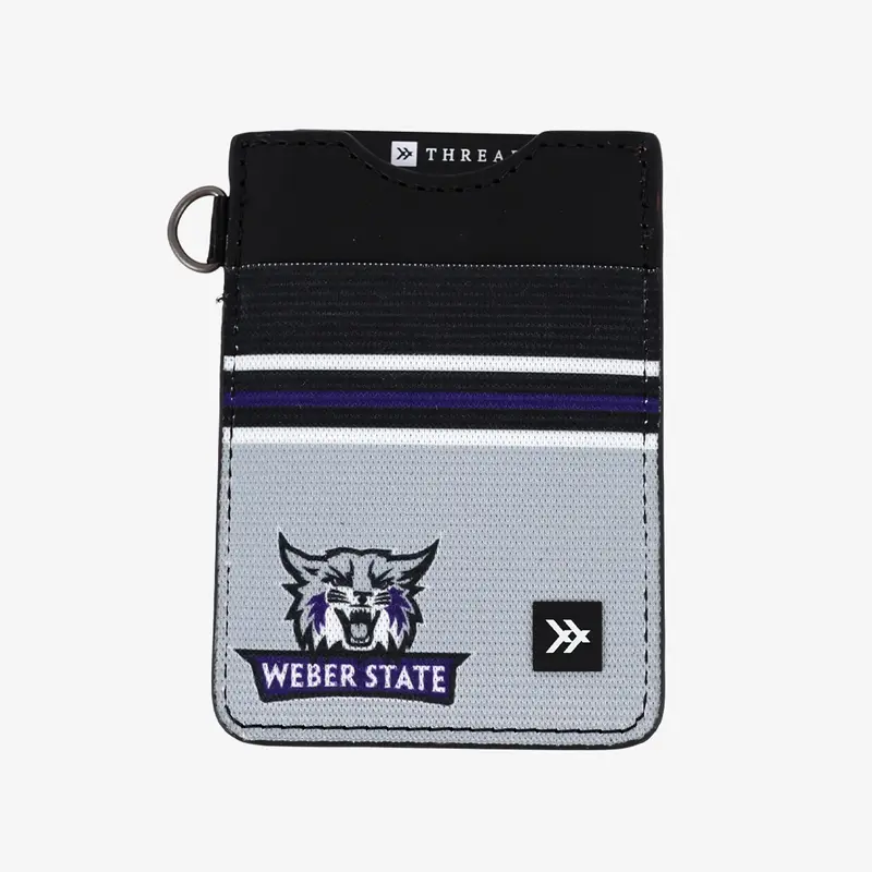 Weber State Black - Vertical Leather Wallet