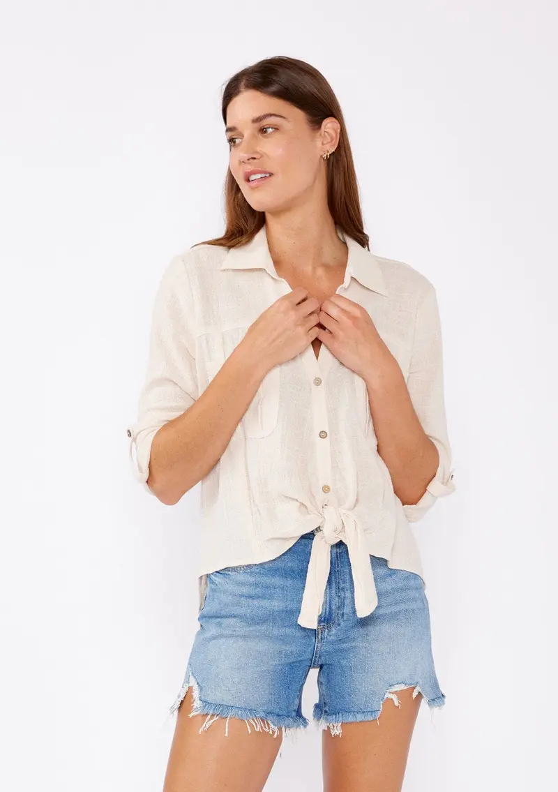 Weekend Tie Front Shirt