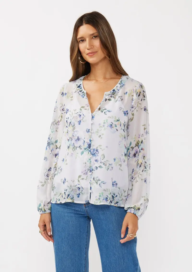 Whisper Softly Floral Blouse