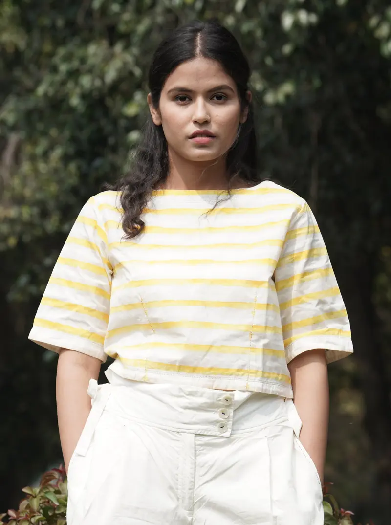White Boatneck Top