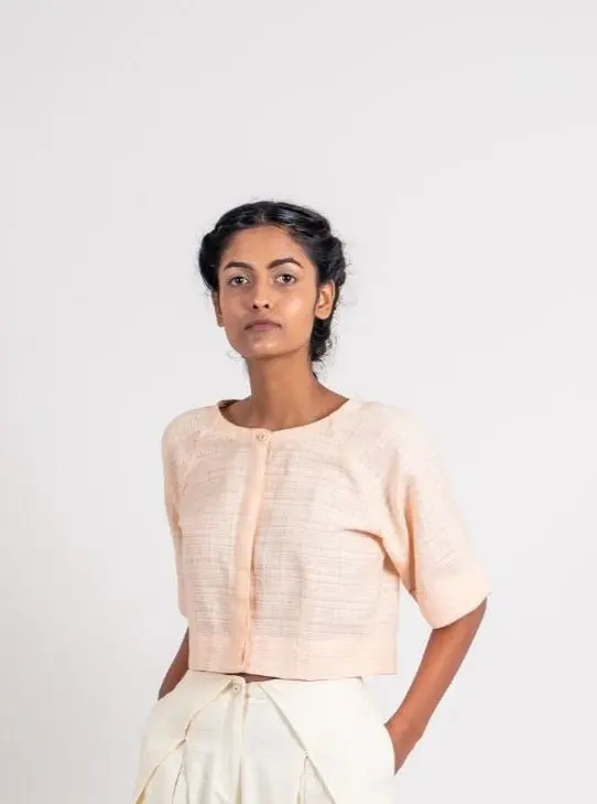 White Cotton Sleeve Top