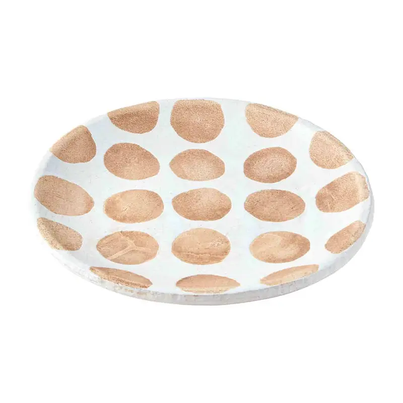 White Dot Terra Platter