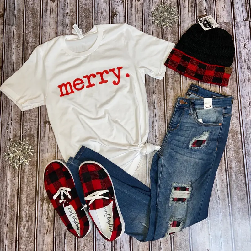 White Merry Tshirt