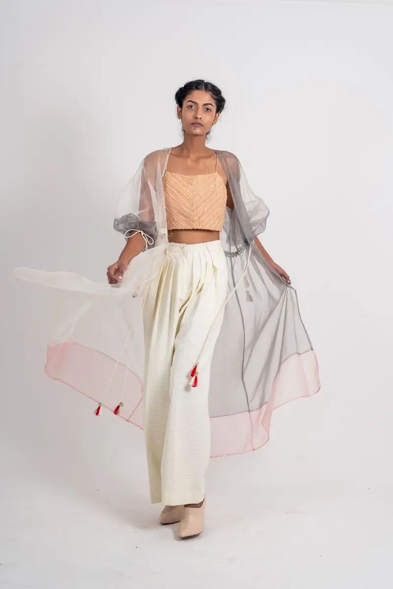 White Organza Shrug