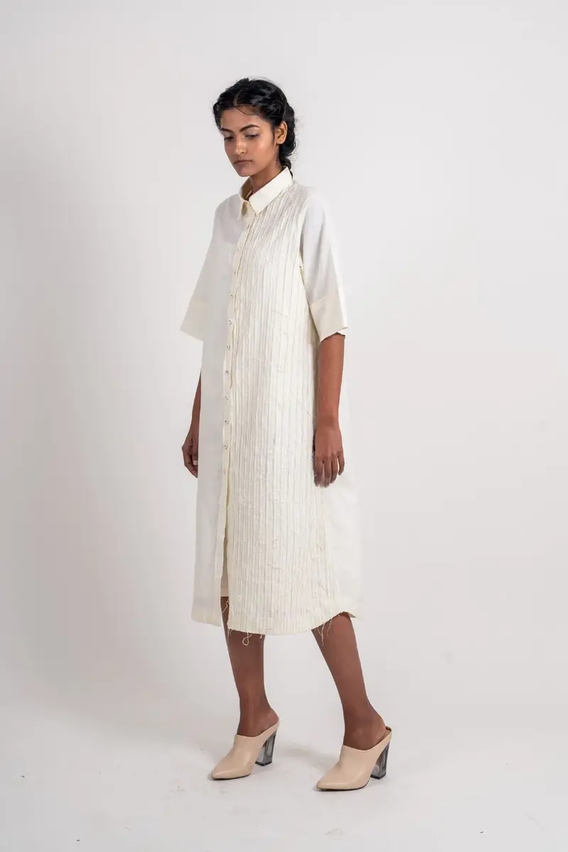 White Textured Shirt