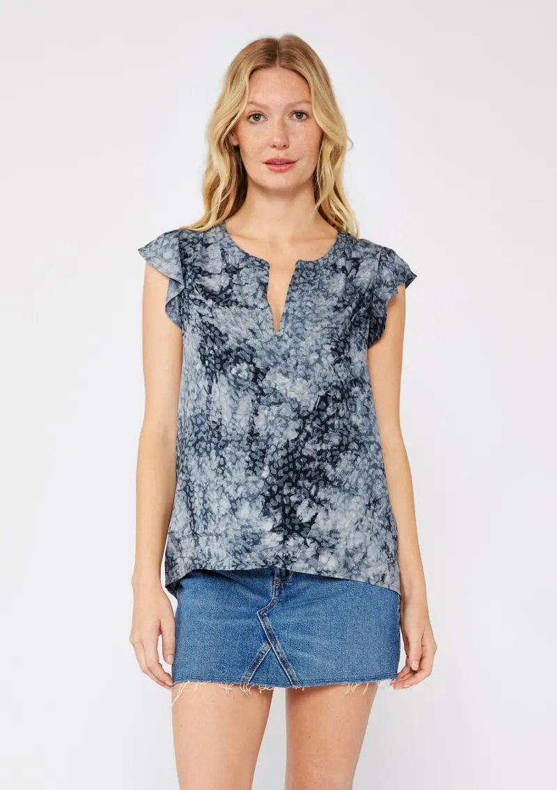 Wild Sky Ruffle Top