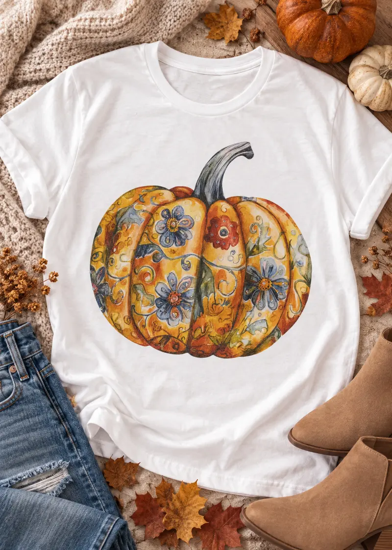 Wildflower Pumpkin Boujee Tee