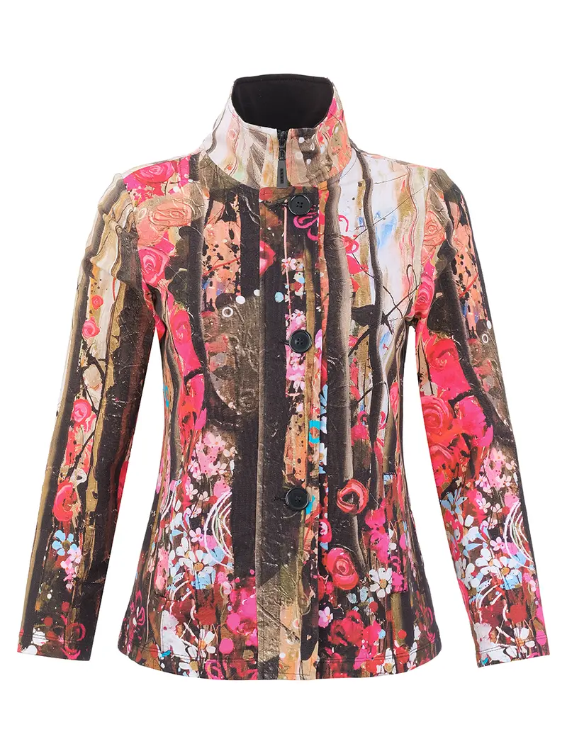 Wildflower Stand Collar Jacket