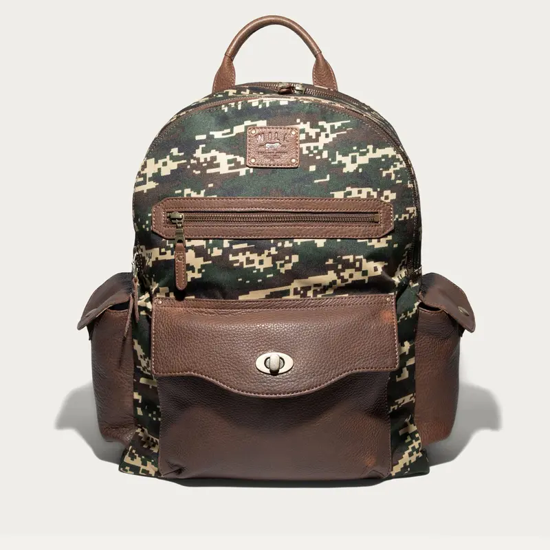 Will Leather Goods Canvas & Leather Backpack