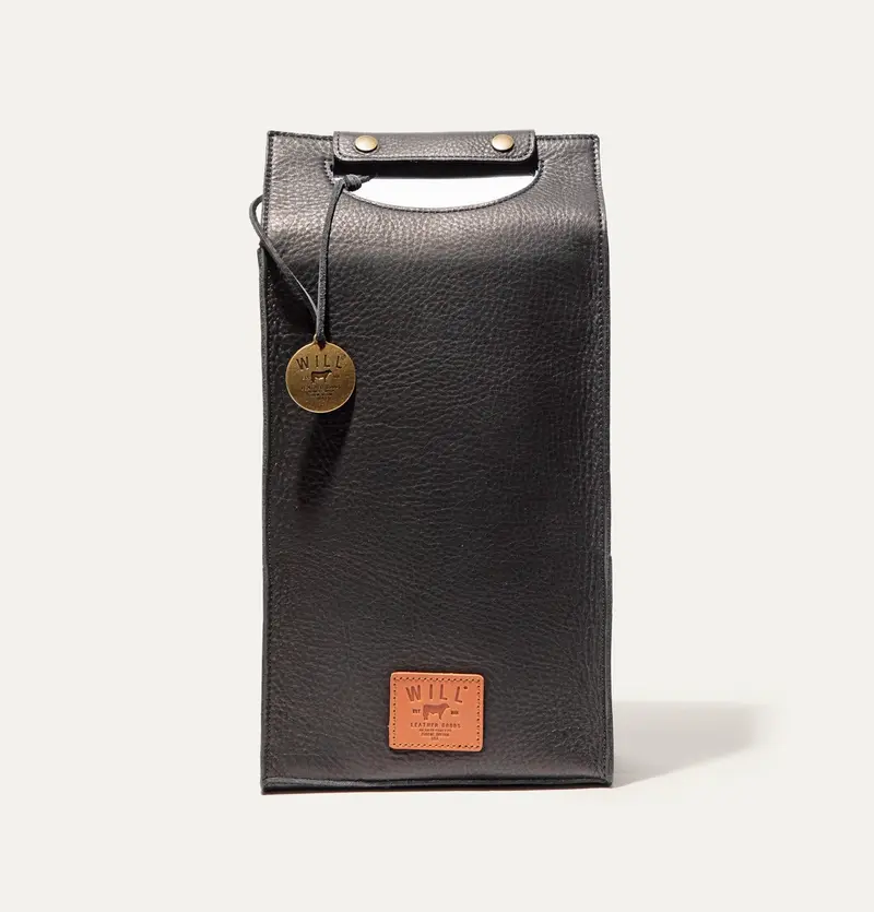 Will Leather Goods Double Leather Wine Case
