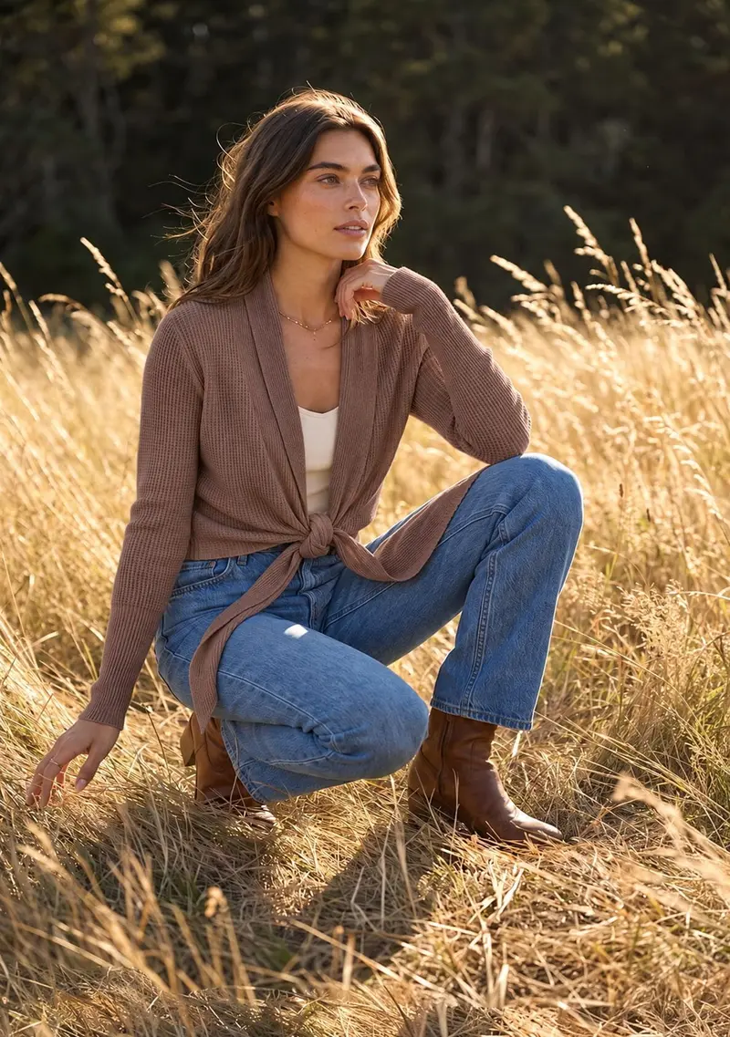 Willa Tie Front Sweater