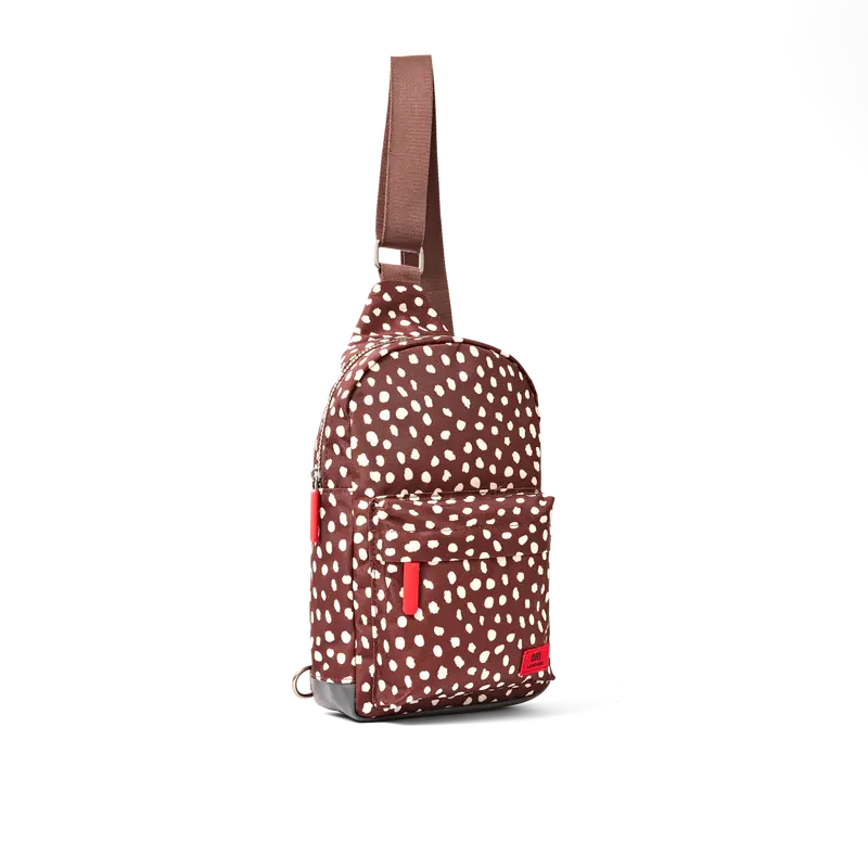 Willesden Sling Bag in Brown Dot