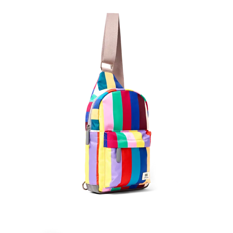 Willesden Sling Bag in Wide Multi Stripe