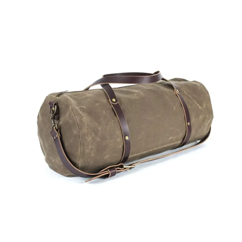 WILLIAM WAXED CANVAS DUFFLE BAG