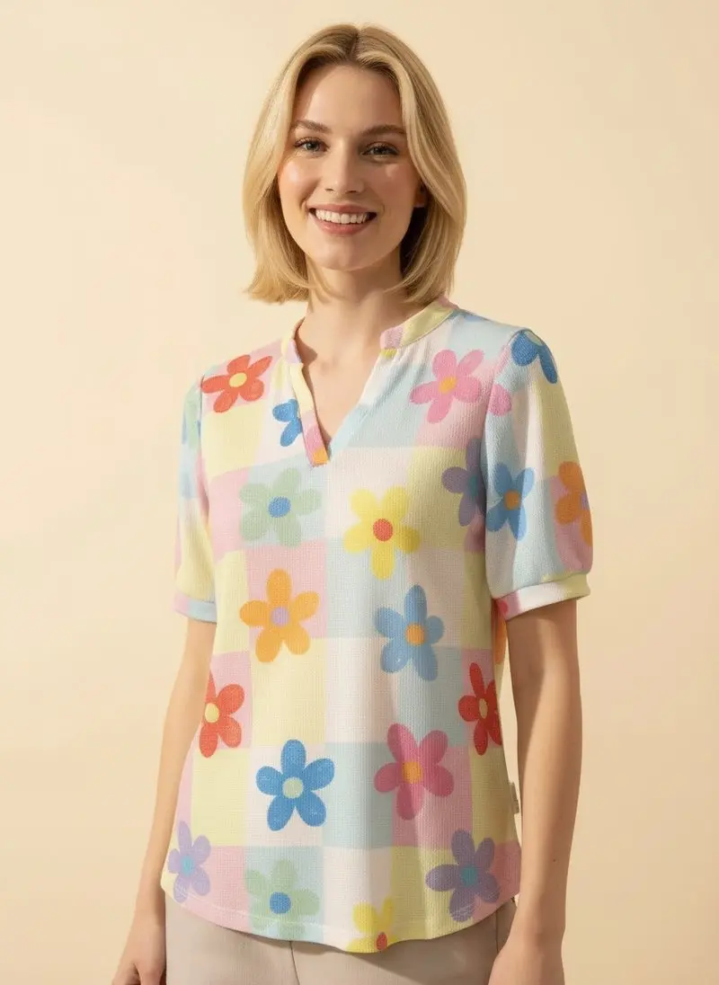 Willow Breeze Days Top - Pink Multi