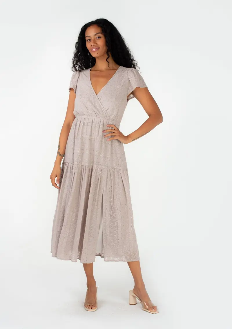 Wilma Eyelet Midi Dress