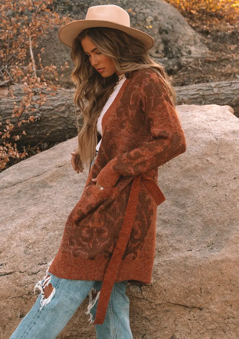Winter Solstice Belted Cardigan