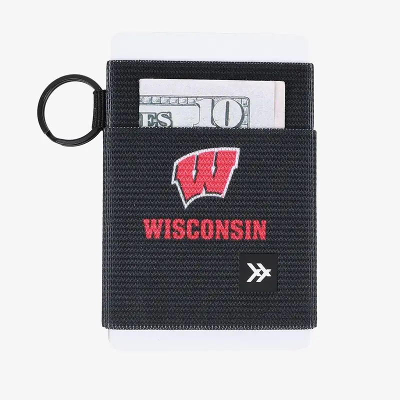 Wisconsin Black - Elastic Wallet