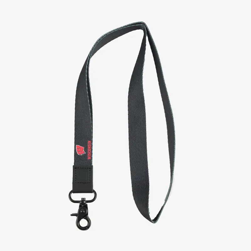 Wisconsin Black - Neck Lanyard