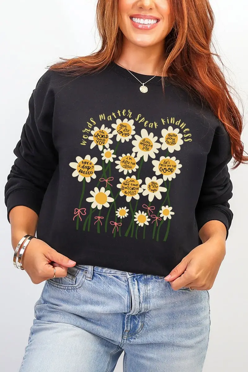 Words Matter Heavy Blend Crew Sweatshirt