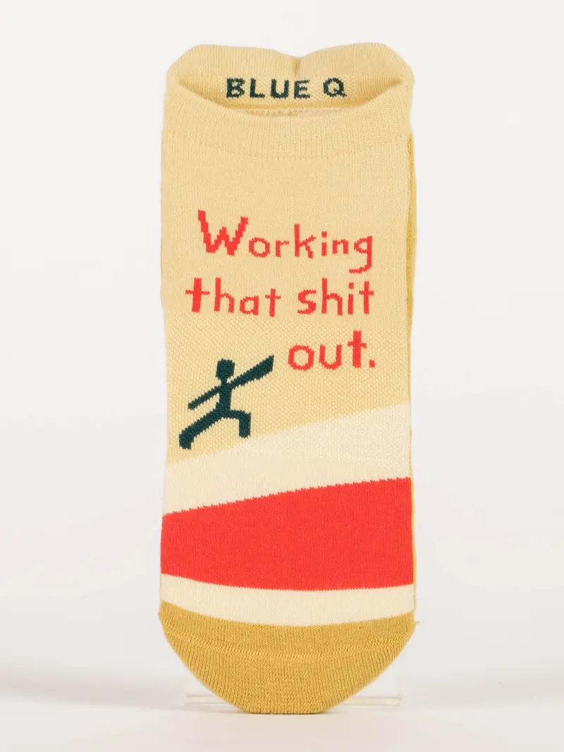 Work Shit Out Sneaker Socks - L/XL