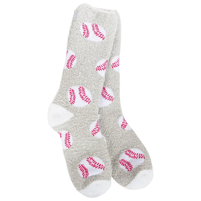 World's Softest Cozy Baseball Crew Sock
