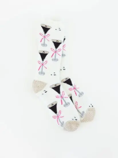 World's Softest Cozy Espresso Martini Crew Sock
