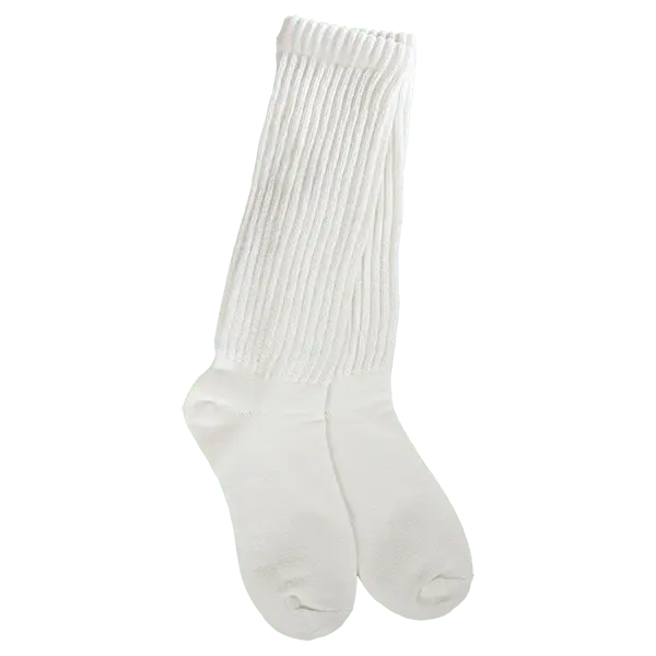 World's Softest Weekend Slouch Crew Sock - Cloud