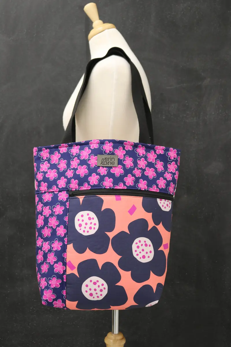 Worth Doing Library Style Tote Bag in Catch a Wave