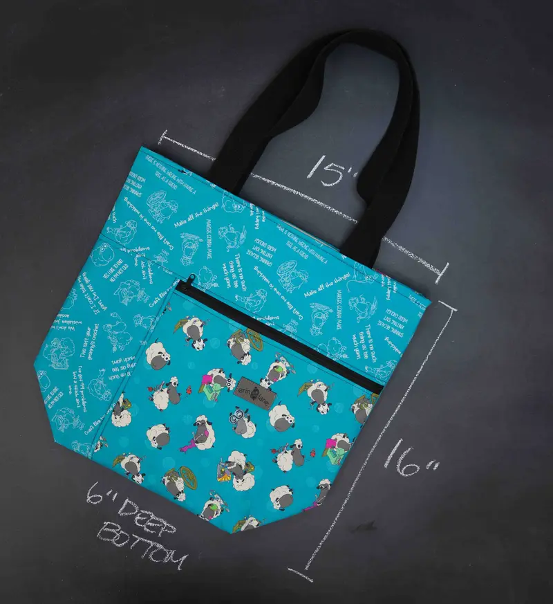 Worth Doing Library Style Tote in Crafting Sheeple