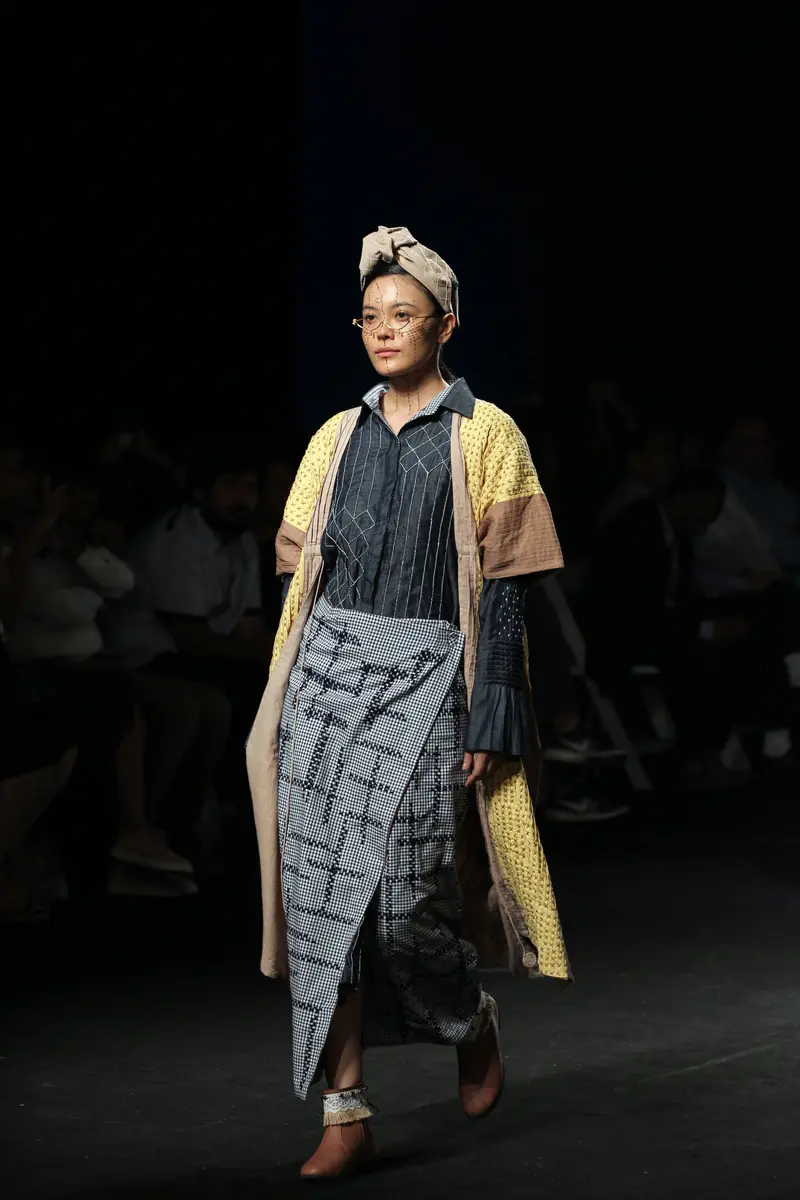 Yellow Embroidered Shrug