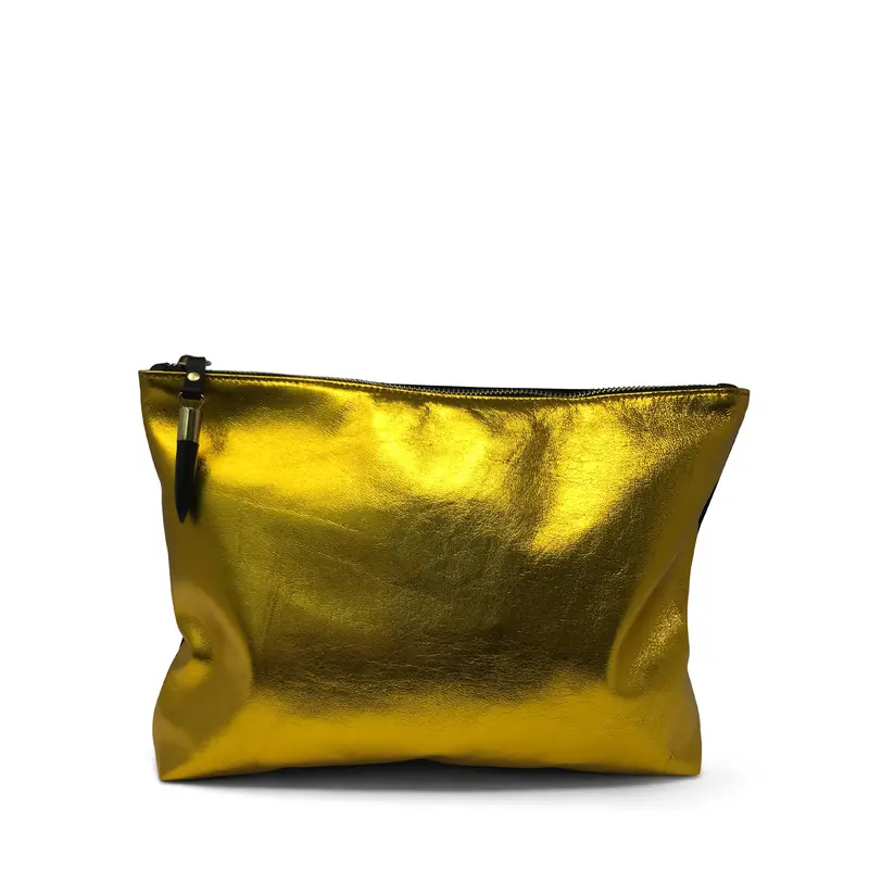Yellow Foil Medium Pouch