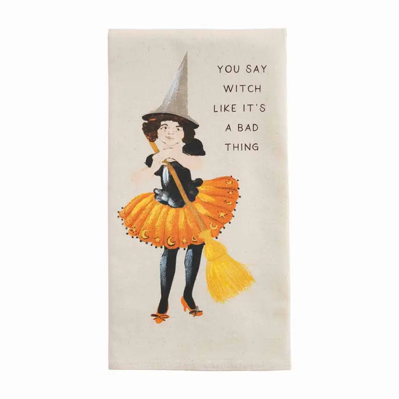 You Say Witch Towel by Mudpie