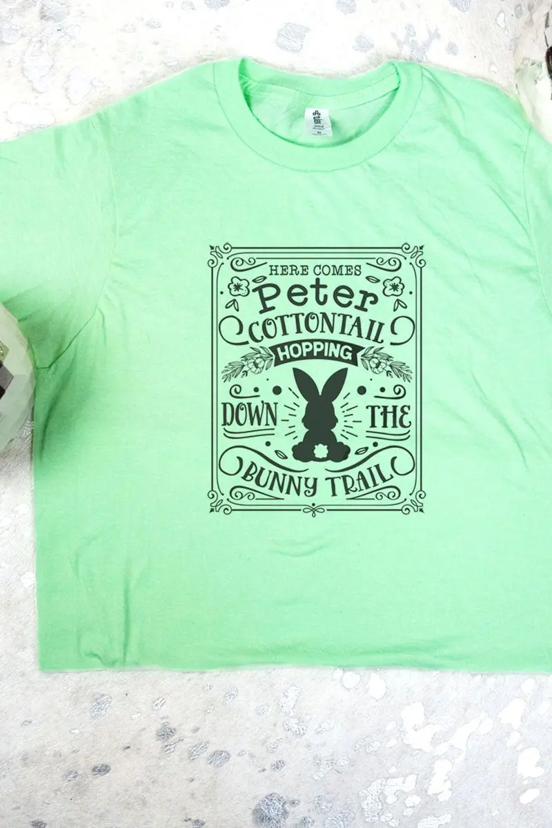 Youth Here Comes Peter Cottontail Fine Jersey Tee