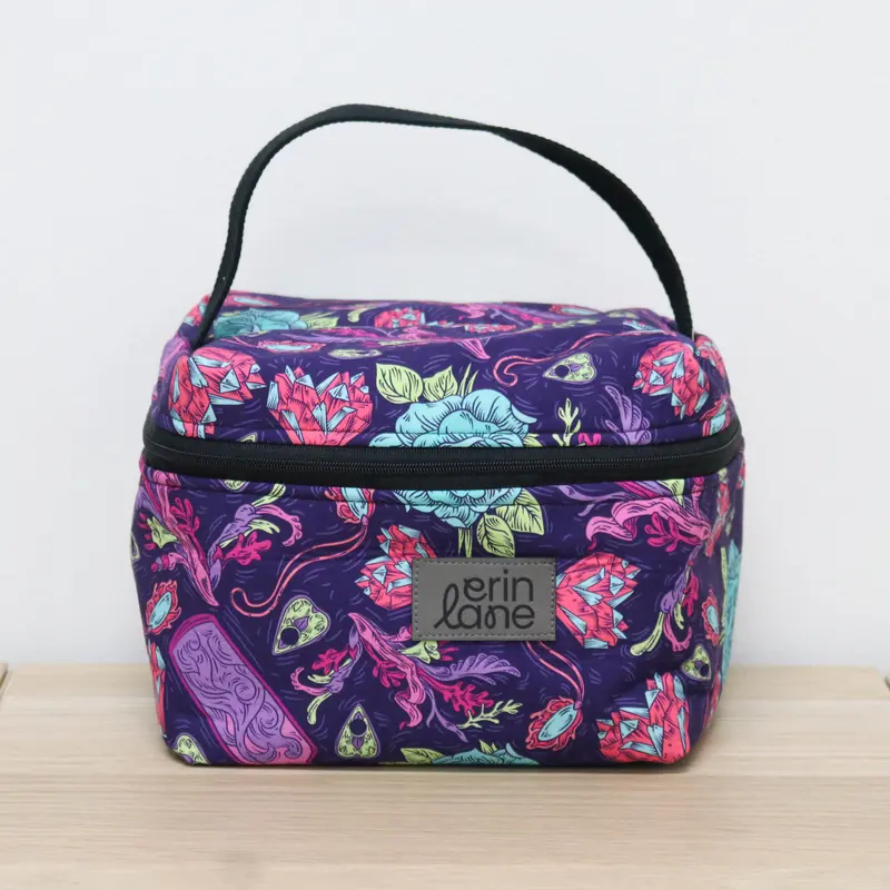Zip Your Lid Train Case in Cursed Hearts
