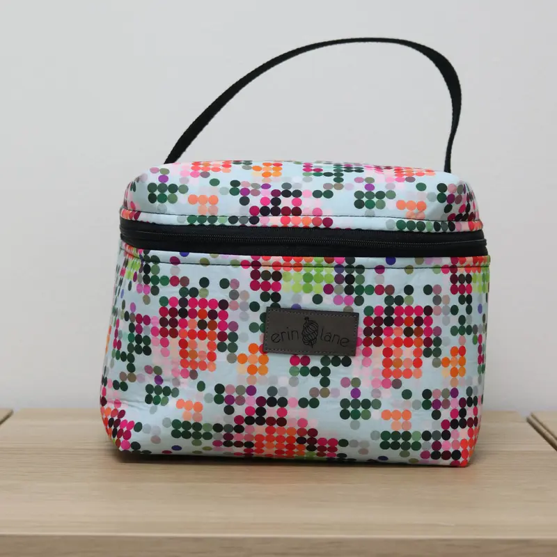 Zip Your Lid Train Case in Dew Drops