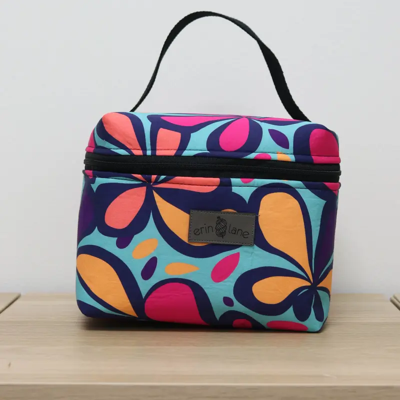 Zip Your Lid Train Case in Floral Reverb